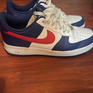 Red, white & blue af1’s (Air Force)🔥